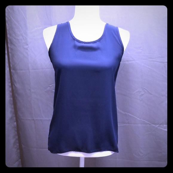 amber blue Tops - 3/$20 Amber blue mid back lacy blue sleeveless